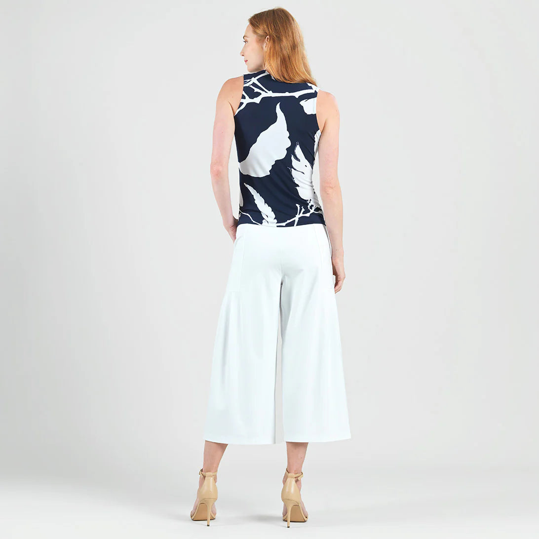 Clara Sun Woo Abstract Print V-Neck print Top(T49P29)