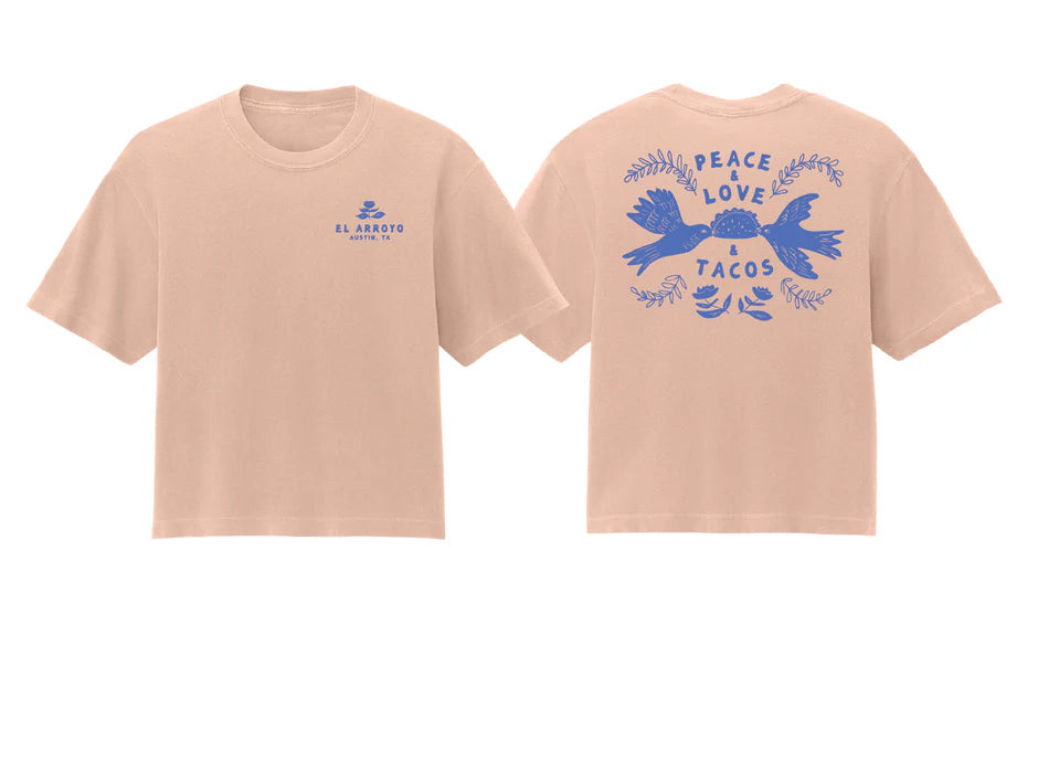 El Arroyo Taco Dove T-shirt (Ladies)( TEE0007)(Peach)