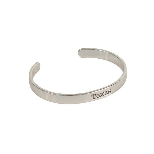 TEXAS Silver Tone Cuff Bracelet (TEX40059)