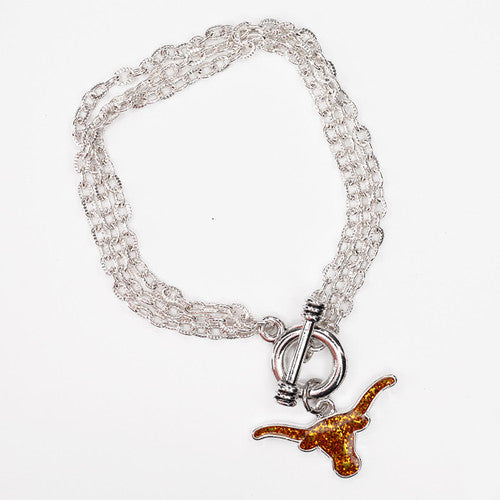 Texas Longhorn Glitter Bracelet (TEX43347)