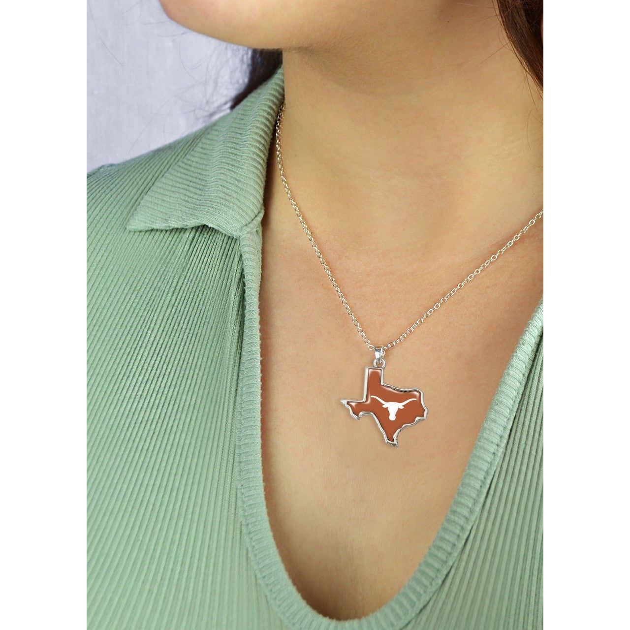 Texas Longhorn State of mind Necklace (TEX43352)