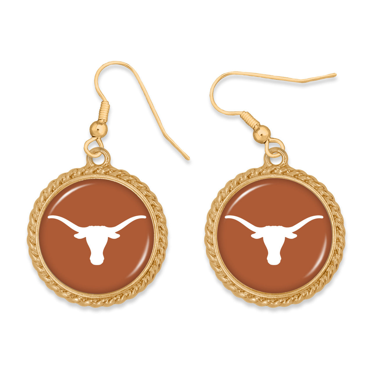 Texas Longhorn Sydney Earrings (TEX43412) GLD