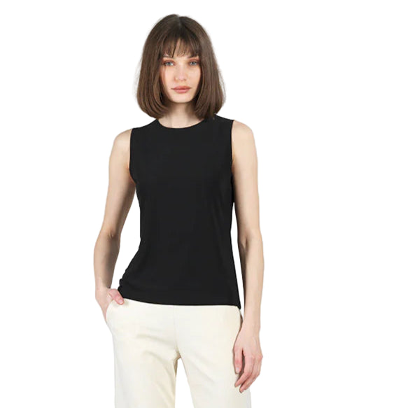 CLARA S High scoop Knit Tank (Black )XS (TK24)