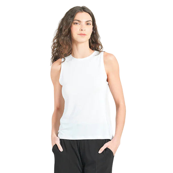 CLARA S High scoop Knit Tank (White)XS (TK24)