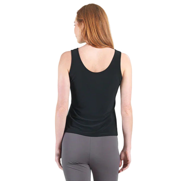 Clara Sun Woo V to Round Knit Tank (TKY)(Black)Size Small