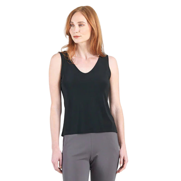 Clara Sun Woo V to Round Knit Tank (TKY)(Black)Size Small