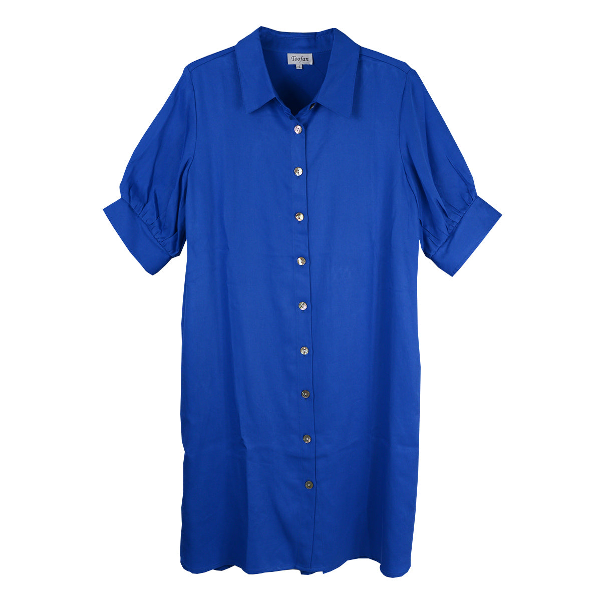 Toofan  2- Pocket Full Button Front  Dress (TS88) Two colors