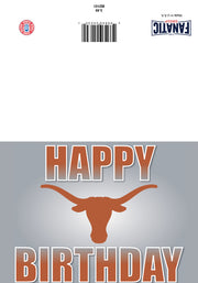 Texas Longhorn Happy Birthday Greeting Card (BD101)