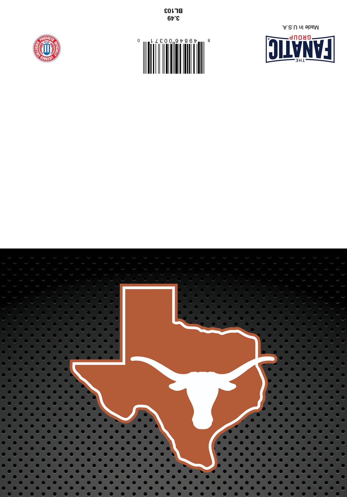 Texas Longhorn The University Of Texas Happy Birthday Greeting Card (BL103)