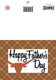 Texas Longhorn Happy Father's Day Greeting Card (FD101)