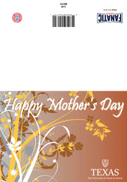 Texas Longhorn Happy Mother's Day Greeting Card (MD101)