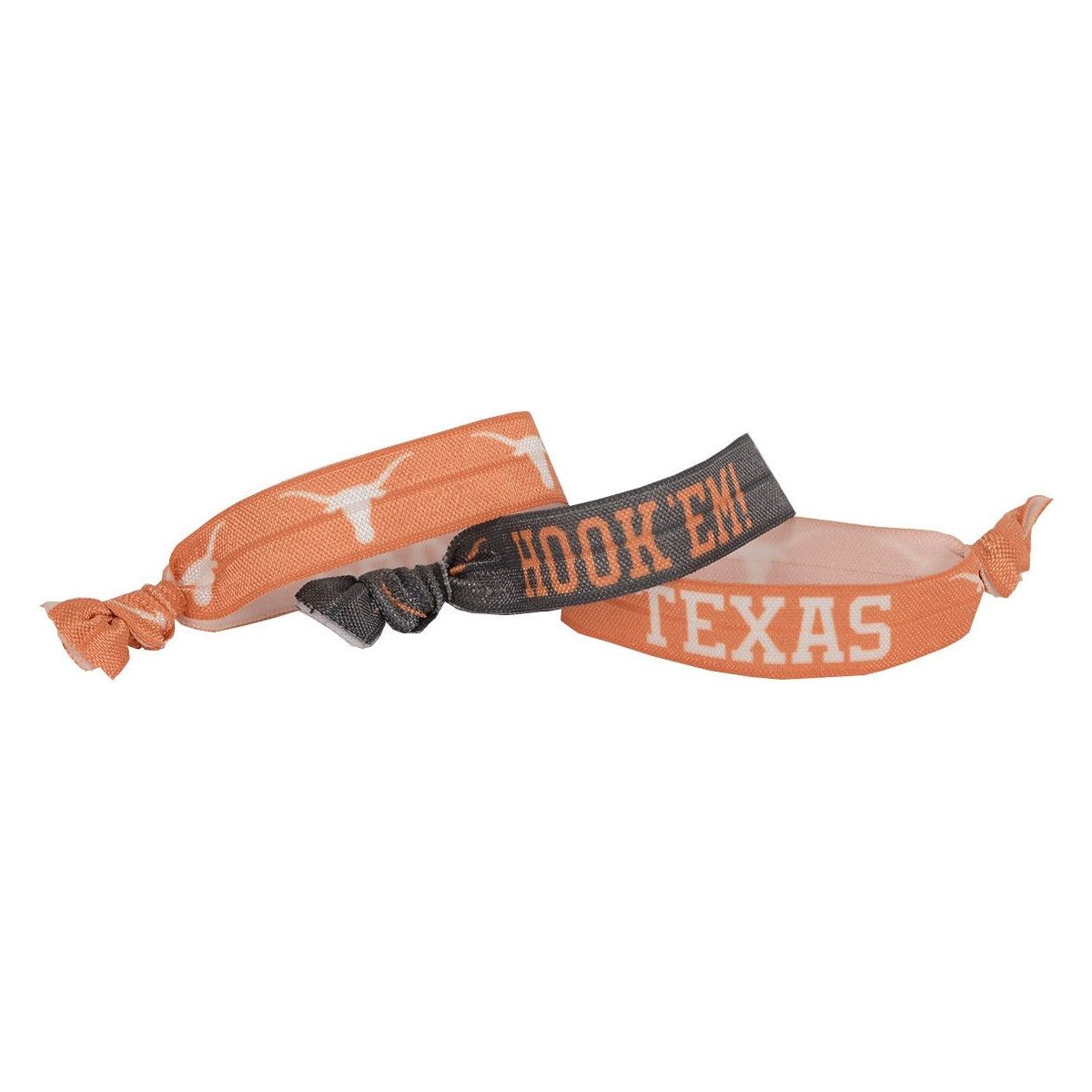 Texas Longhorn Stretch Hair Ties (3 Pack) (TX-UT-3PKHT)