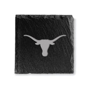Texas Longhorn Slate Etched Logo Coasters (Set of 4) (SLCST-SINGLE-LOGO))