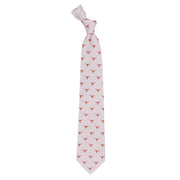 Texas Longhorn Echo Woven Tie (10643) (White)