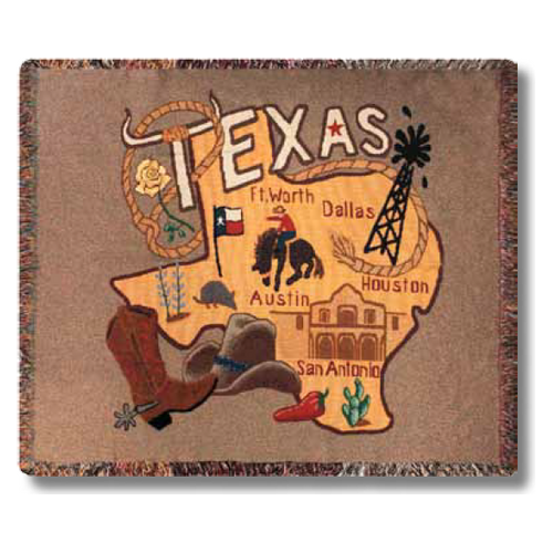 Texas State Throw 60x50 (ATSSTX)
