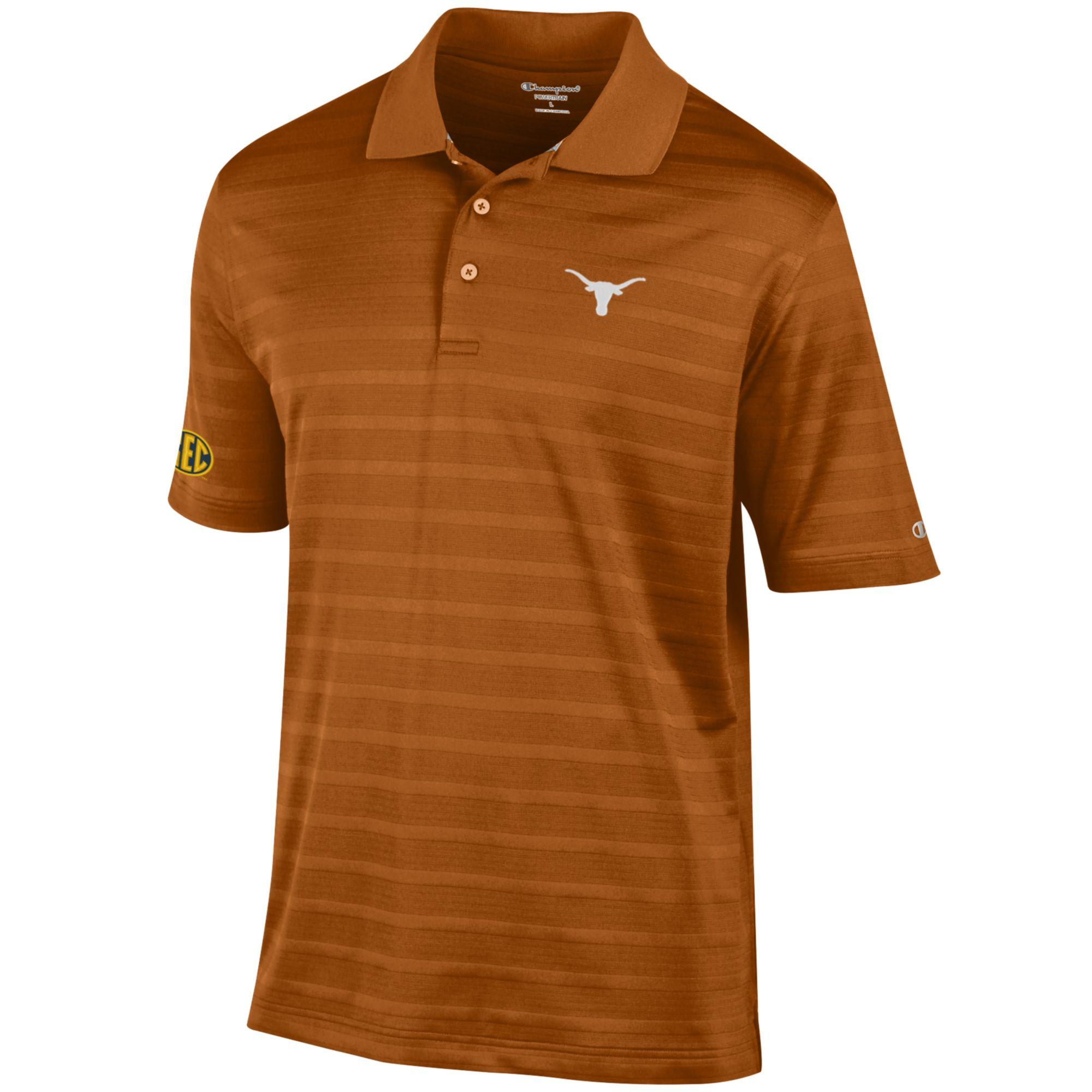Texas Longhorn SEC Tone On Tone Textured Polo (3 Colors)