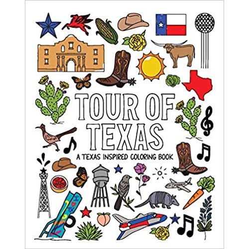 Tour of Texas:Texas Inspired Coloring Book (9781892588388)