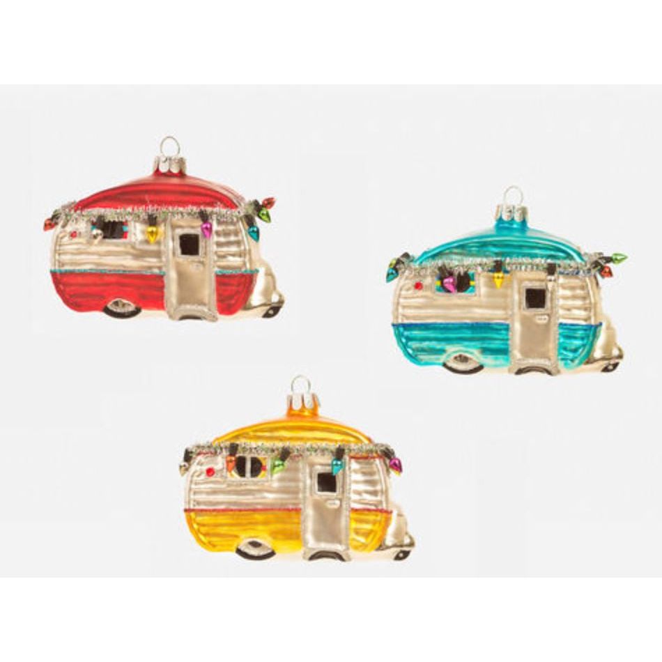 Glass Trailer Ornament (3 Colors) (CG0050)