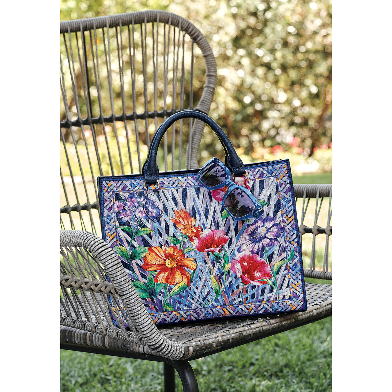 Brighton Campbell Trellis Blooms Tote (MULTI)
