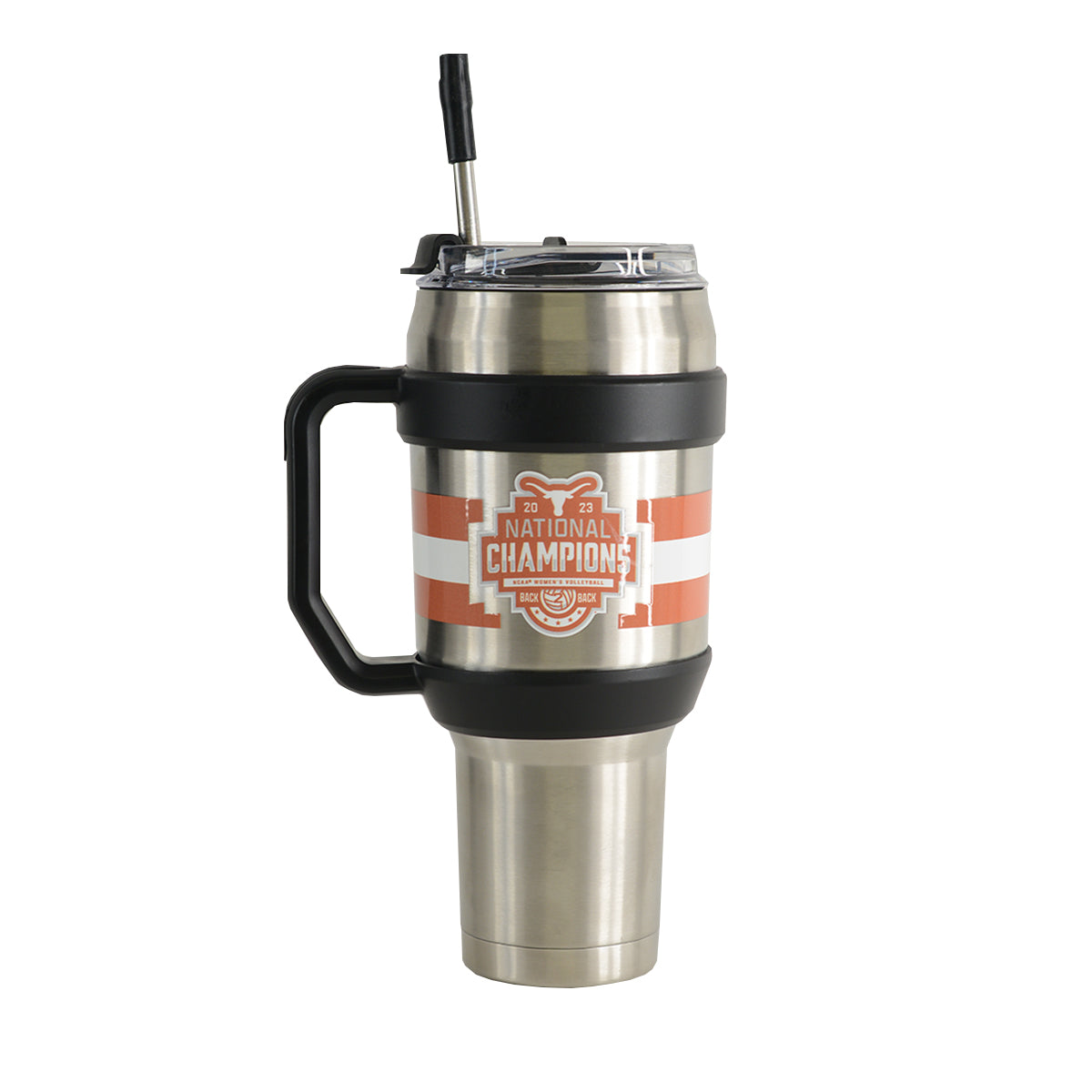 Texas Longhorn Volleyball 5 Times National Champions 40 oz Stainless Tumbler (TX-40H-5TIMES)