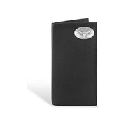 Texas Longhorn Black Pebble Leather Roper Wallet (UTX-IWT4-PBBL-BLK)