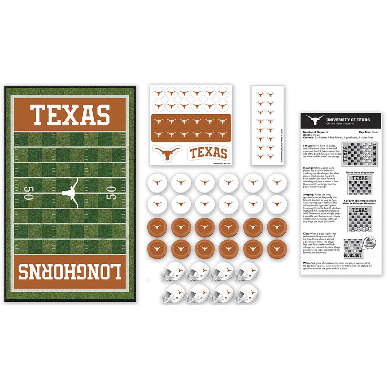 Texas Longhorn Checkers (UTX3030)