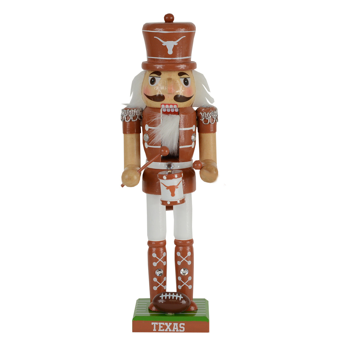 Texas Longhorn Masterpieces Wooden Collectible  12" Nutcracker (UTX4050)