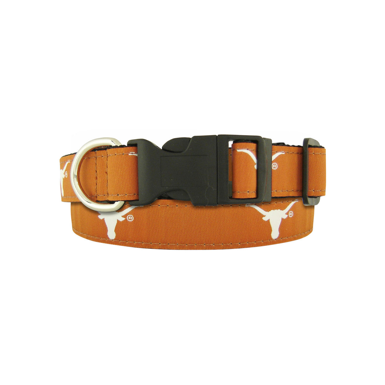 Texas Longhorn Printed Logo Dog Collar (3 Sizes) (UTX-DCR41)