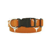 Texas Longhorn Printed Logo Dog Collar (3 Sizes) (UTX-DCR41)