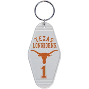 Texas Longhorn Vintage Hotel Key Chain (WHT)