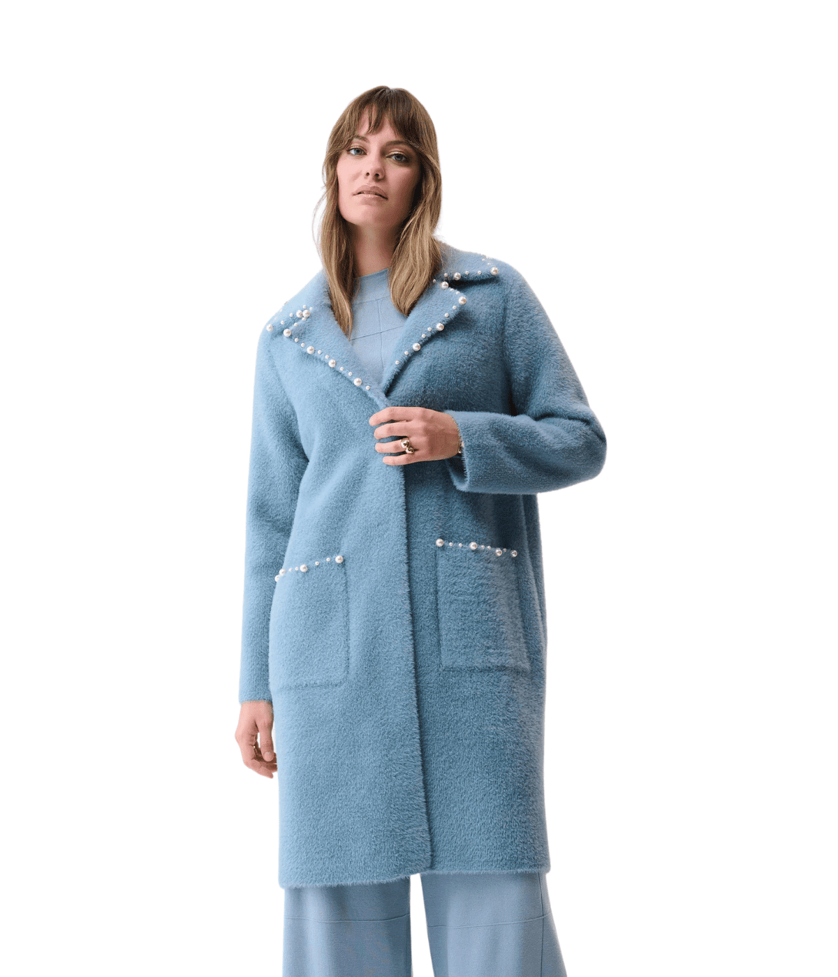 Joseph Ribkoff  Pearl Accent Jacket (Chambray)