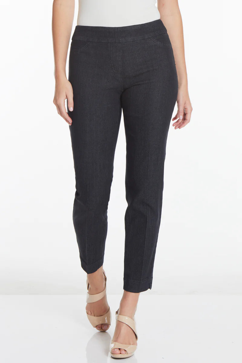 Slimsation Denim Pull-On Ankle Pants (M2623P)(2 Colors)