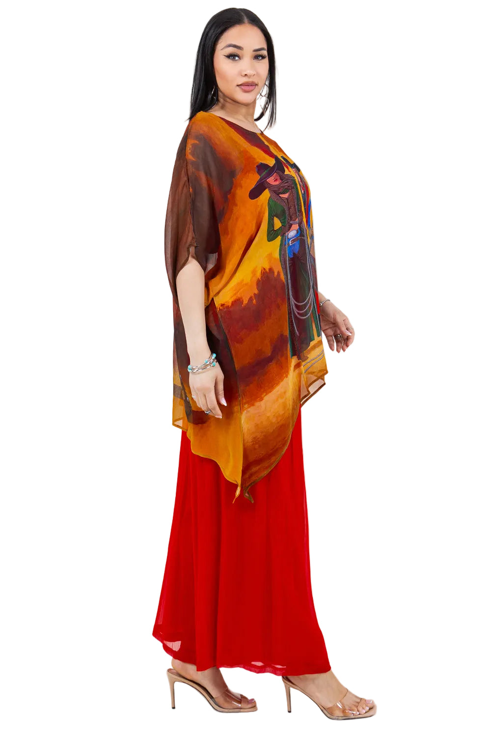 Sterling Styles Wild West 2 Way Cover Up  (VC126CUTOP)