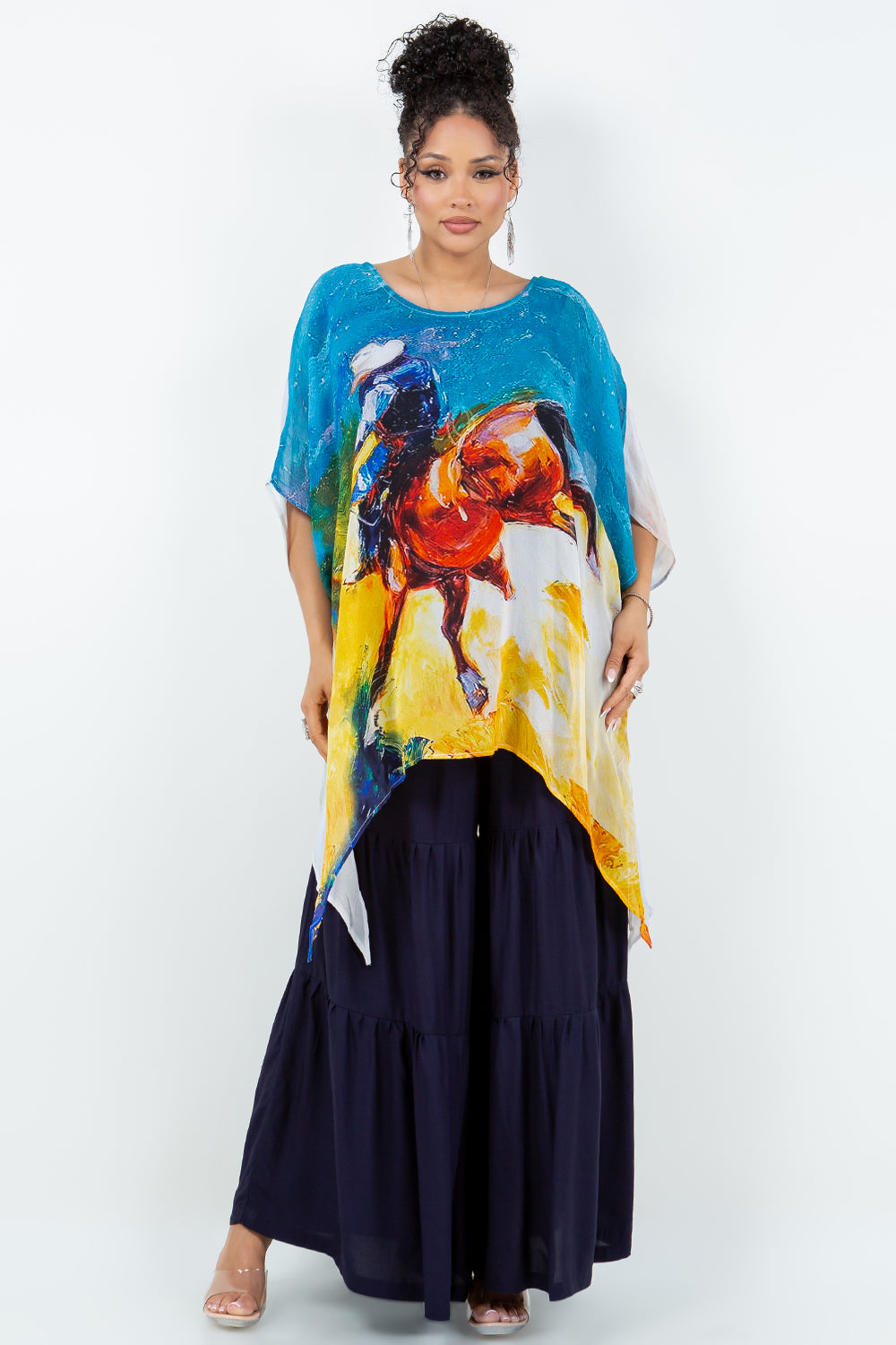 Sterling Styles Rodeo  2 Way Cover Up  (VC275CUTOP)
