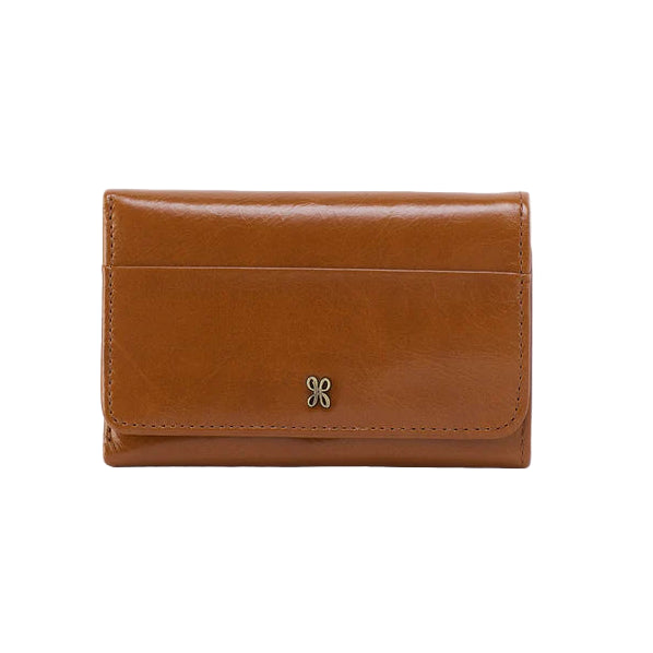 HOBO Jill Polished Leather Trifold Wallet (2 Colors)