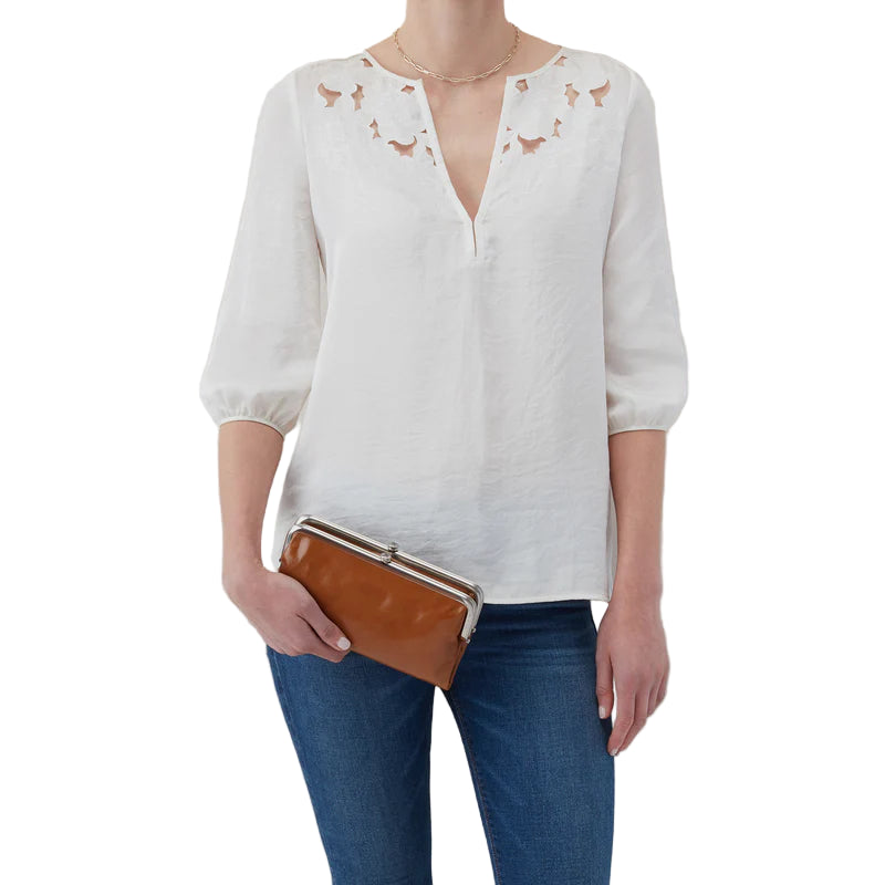 HOBO Lauren Polished Leather Clutch-Wallet (2 Colors)