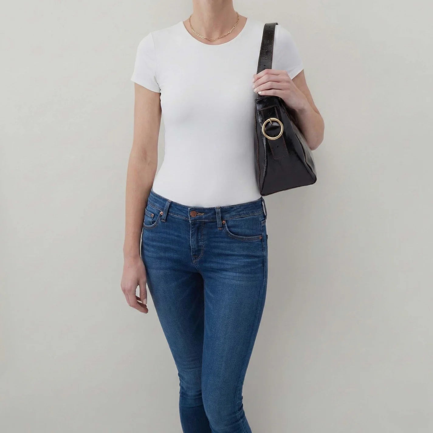 HOBO Render leather Shoulder Bag (Black ) (VI-35775BLK)