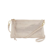HOBO Darcy Polished Leather Crossbody (Sand Shimmer )(VI-35810SSHR)