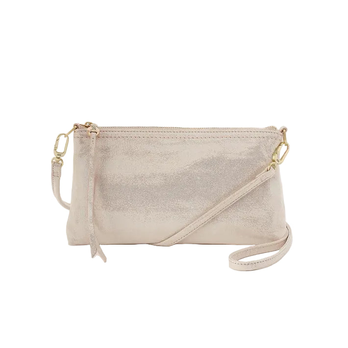 HOBO Darcy Polished Leather Crossbody (Sand Shimmer )(VI-35810SSHR)