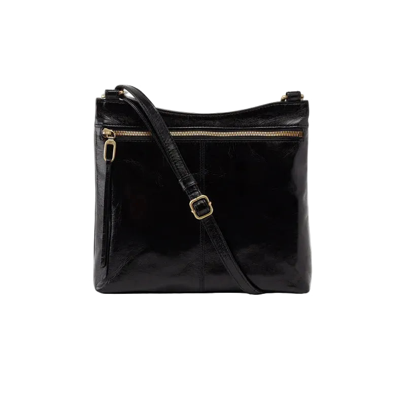 HOBO Cambel Polished Leather Crossbody (Black )(VI-35816BLK)