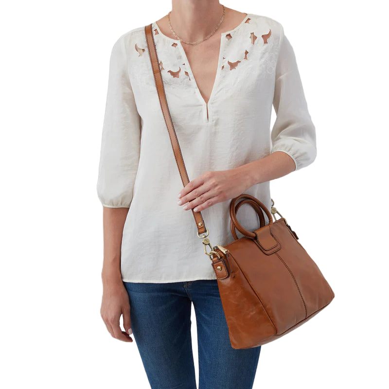 HOBO Sheila Polished Leather Medium Satchel (4 Colors)