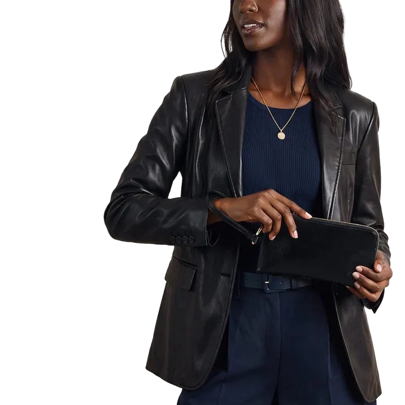 Hobo Jett Wristlet (VI-36154BLK)(Black)