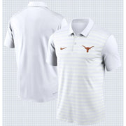 Texas Longhorn Nike Victory Dri Fit Tonal Stripe Polo WHITE