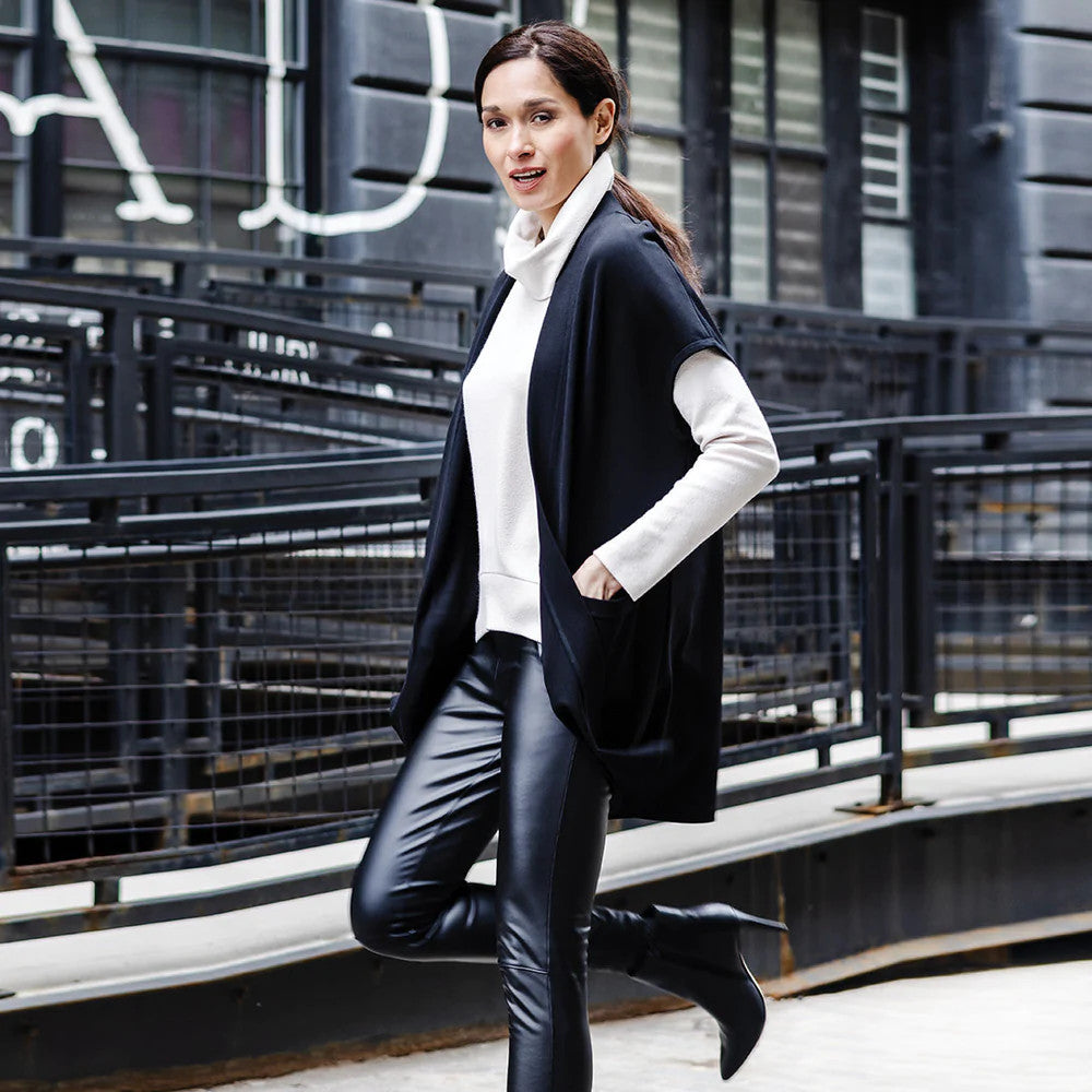Clara Sun Woo Cap Sleeve Pocket Long Vest (VPJK)