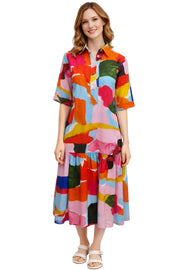 Lior Vega  Long Dress (Vega-40)(Turq & Caicos)