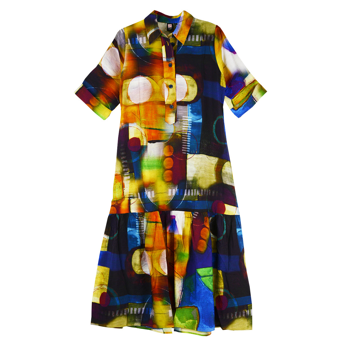 Lior Tiered Long Dress (VEGA-41)(Northern Lights)