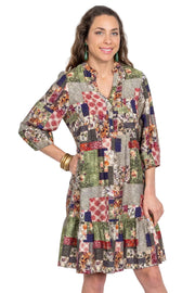 Lior Vita Mandarin Collar Dress (Vita-11-Ar) (Kilm)