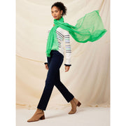 Nic & Zoe Maritime Stripe Sweater (W231120) WHT/NVY/GRN