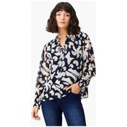 Nic & Zoe Ink Stamp Top (W231659) DRK INDIGO