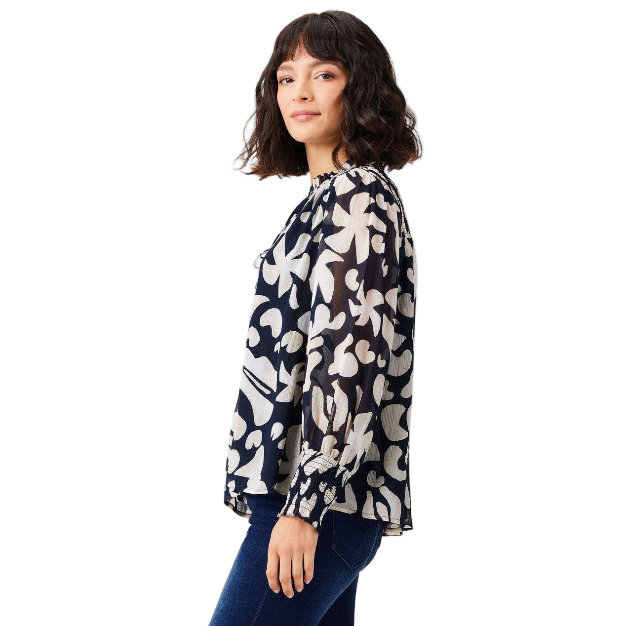Nic & Zoe Ink Stamp Top (W231659) DRK INDIGO